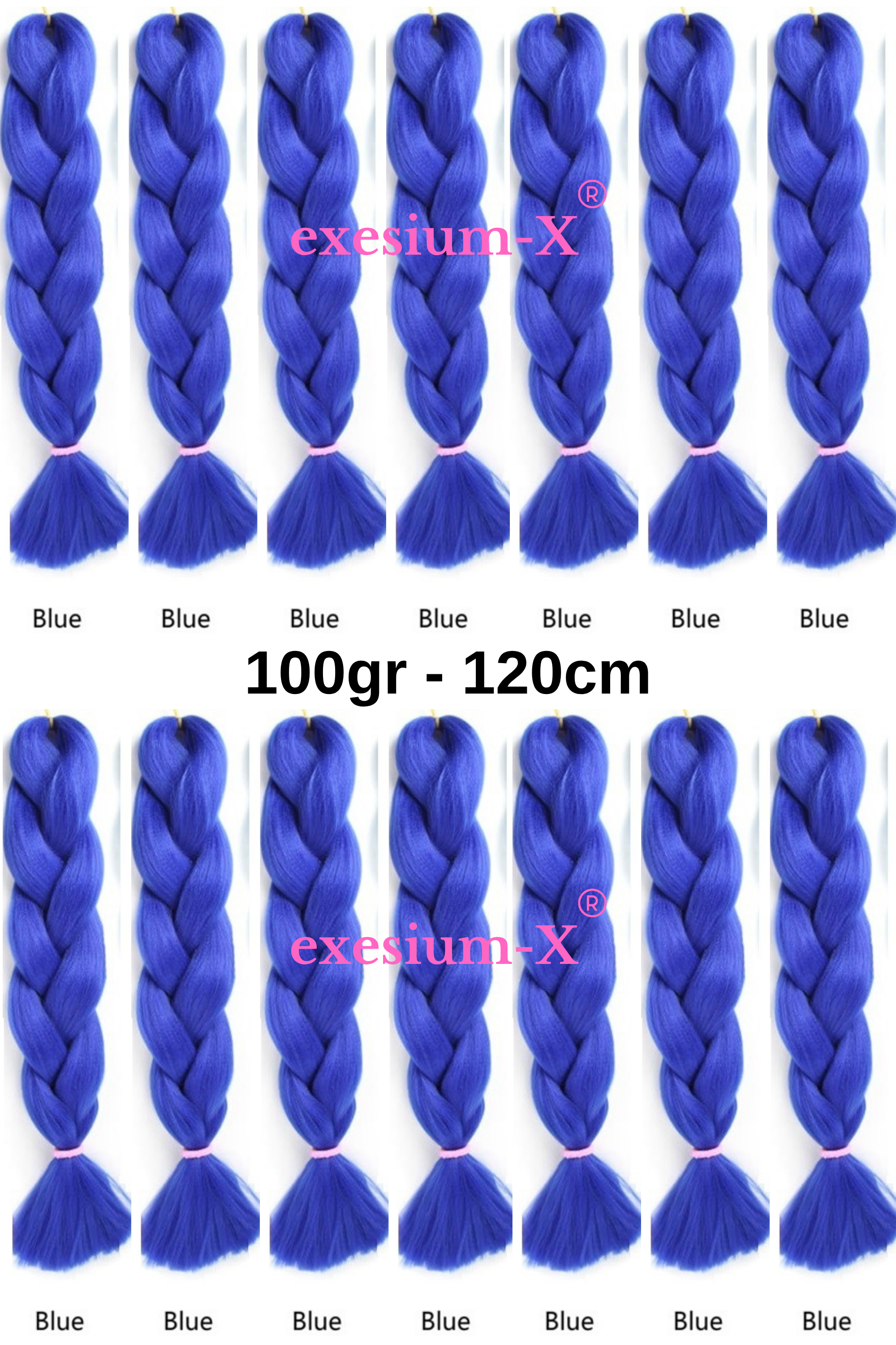 Afrika Örgüsü ve Rasta İçin Sentetik Saç 100Gr # bleu
