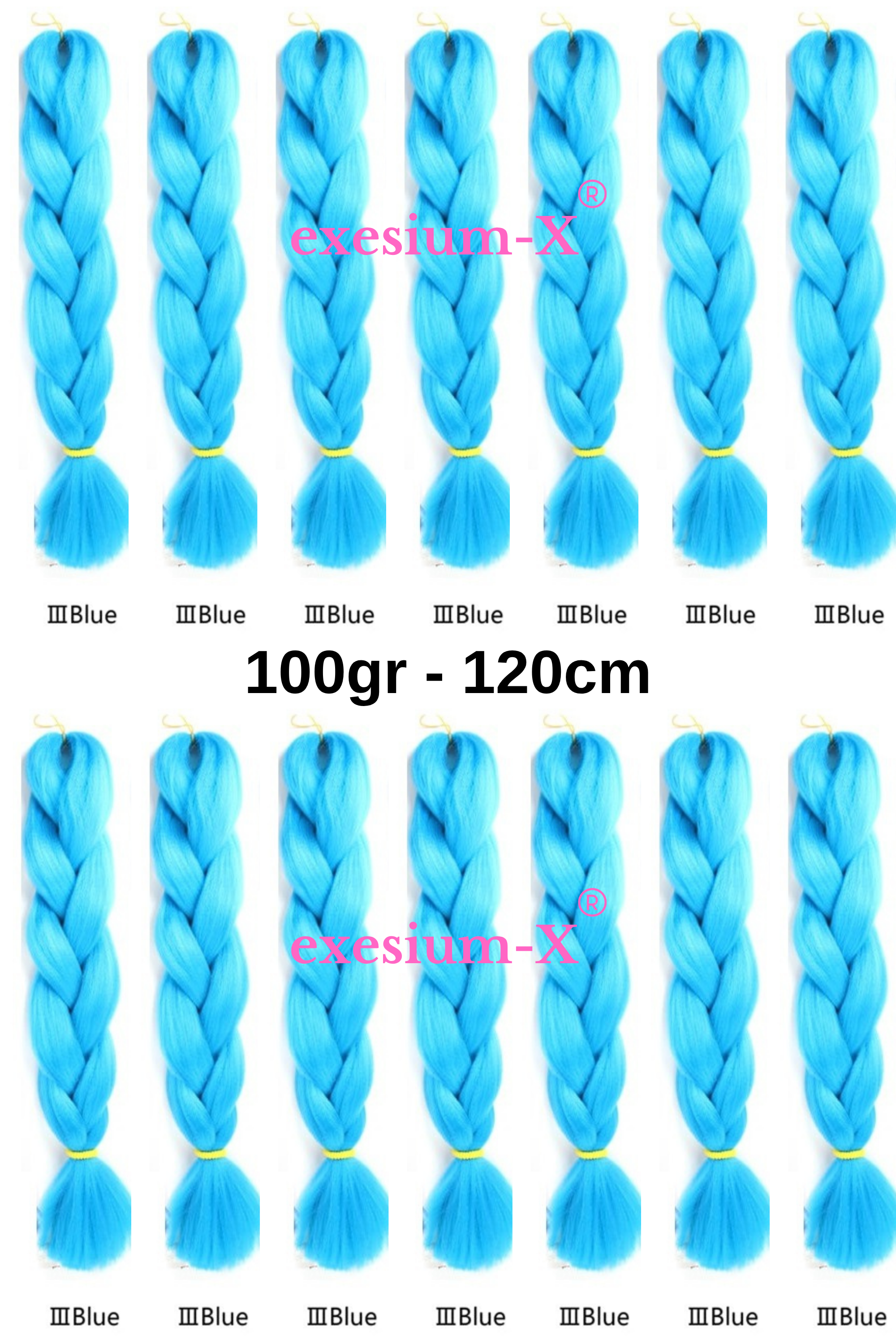 Afrika Örgüsü ve Rasta İçin Sentetik Saç 100Gr # blue3