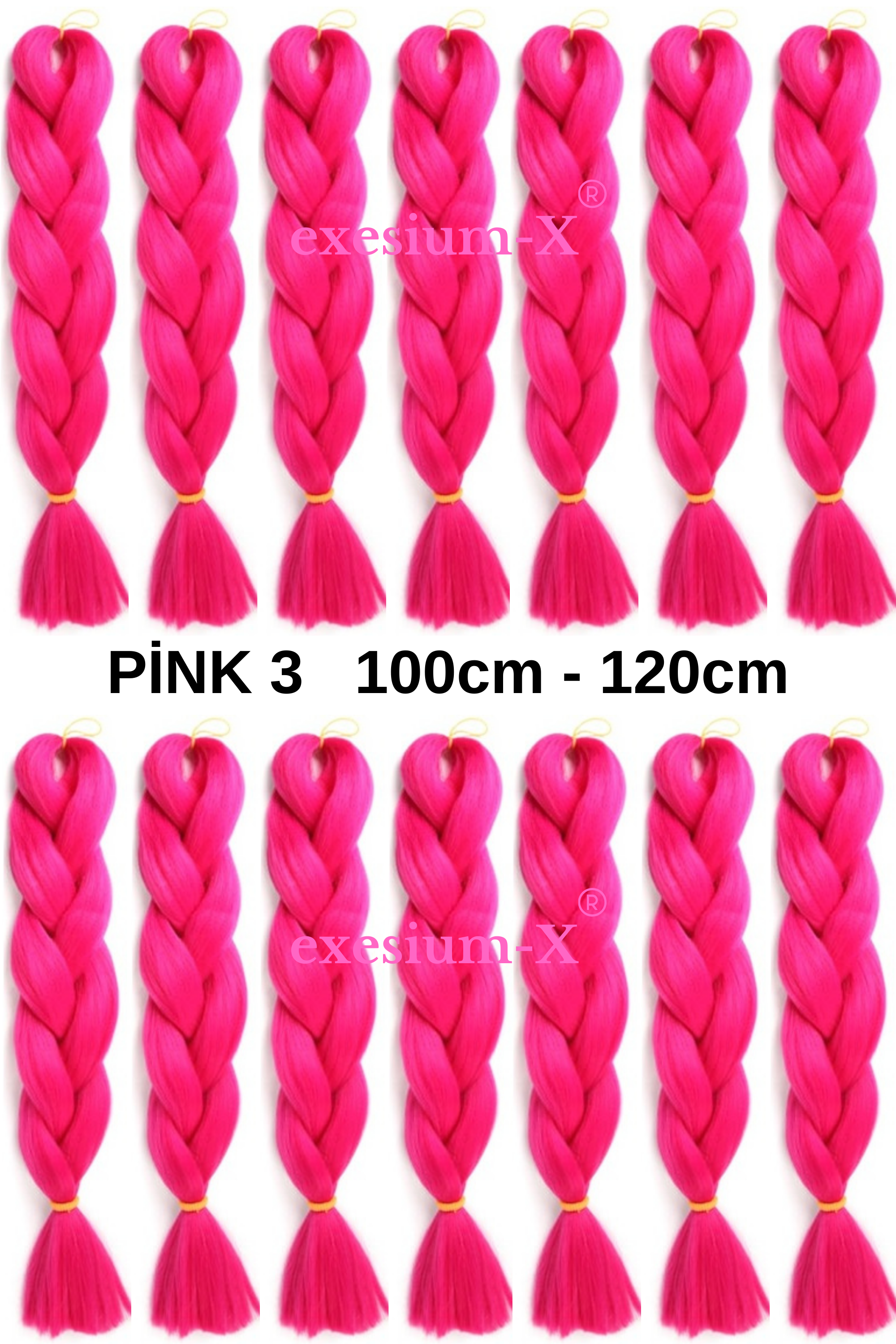 Afrika Örgüsü ve Rasta İçin Sentetik Saç 100Gr Pink