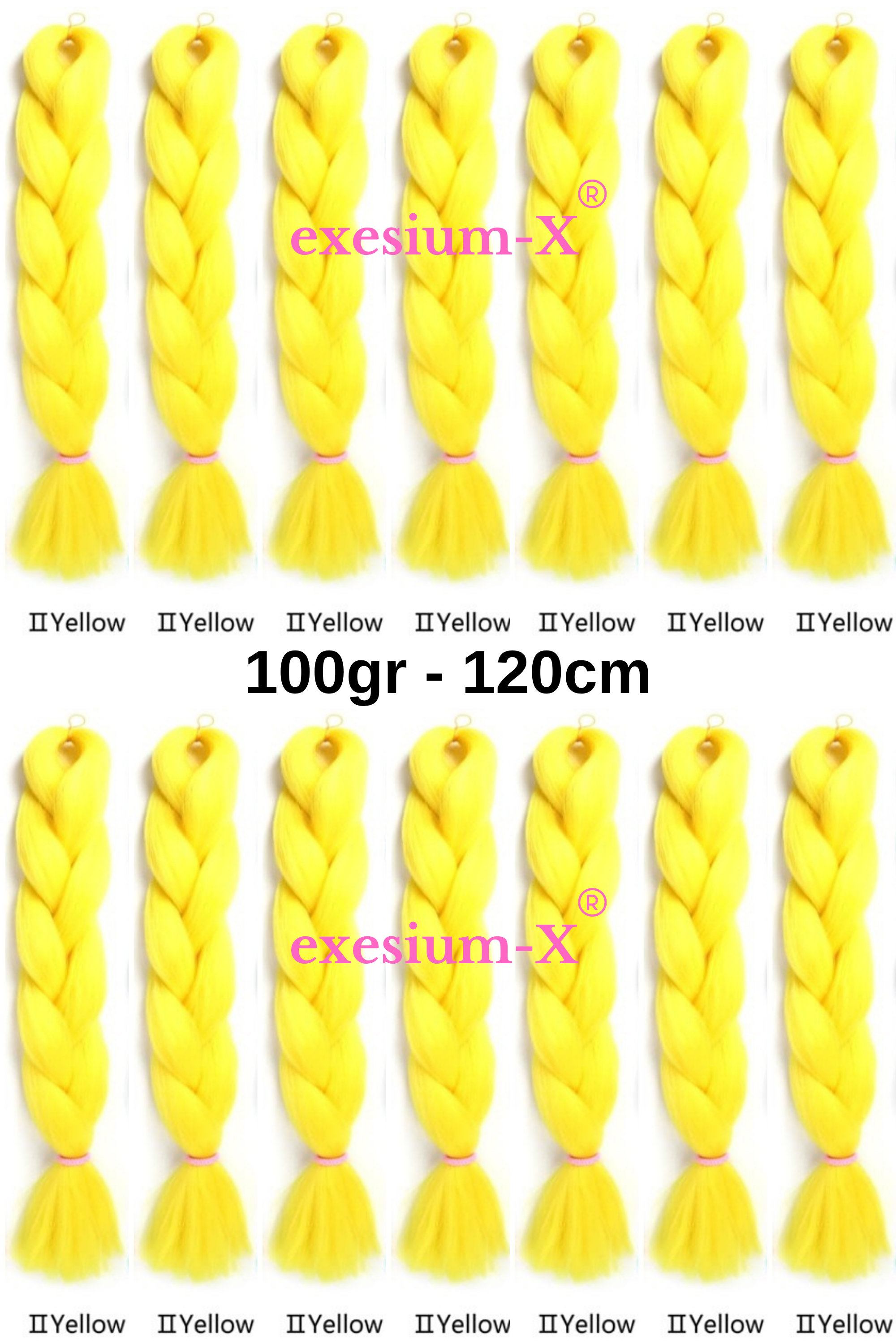 Afrika Örgüsü ve Rasta İçin Sentetik Saç 100Gr # yellow2