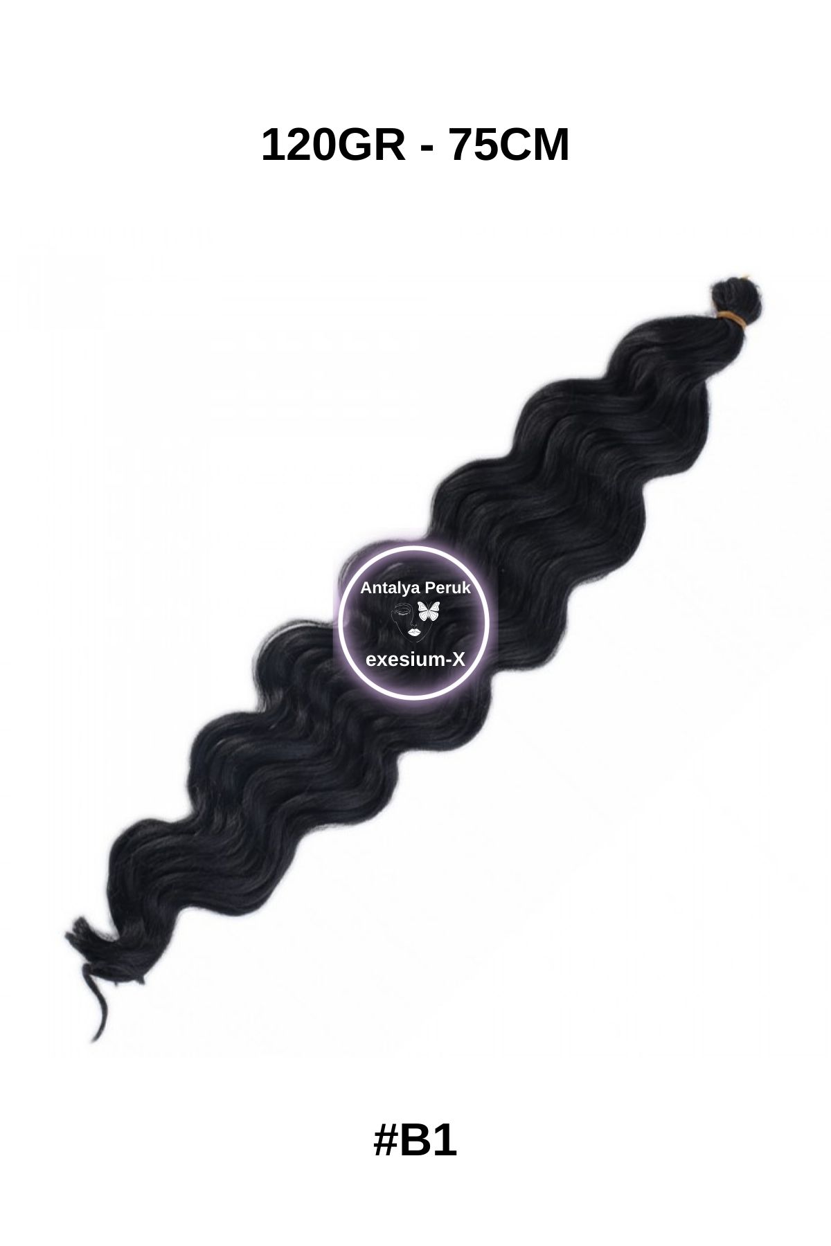 AFRO DALGALAR 120Gr 75 Cm Siyah 1B